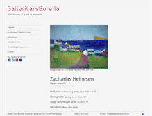 Tablet Screenshot of gallerilarsborella.dk